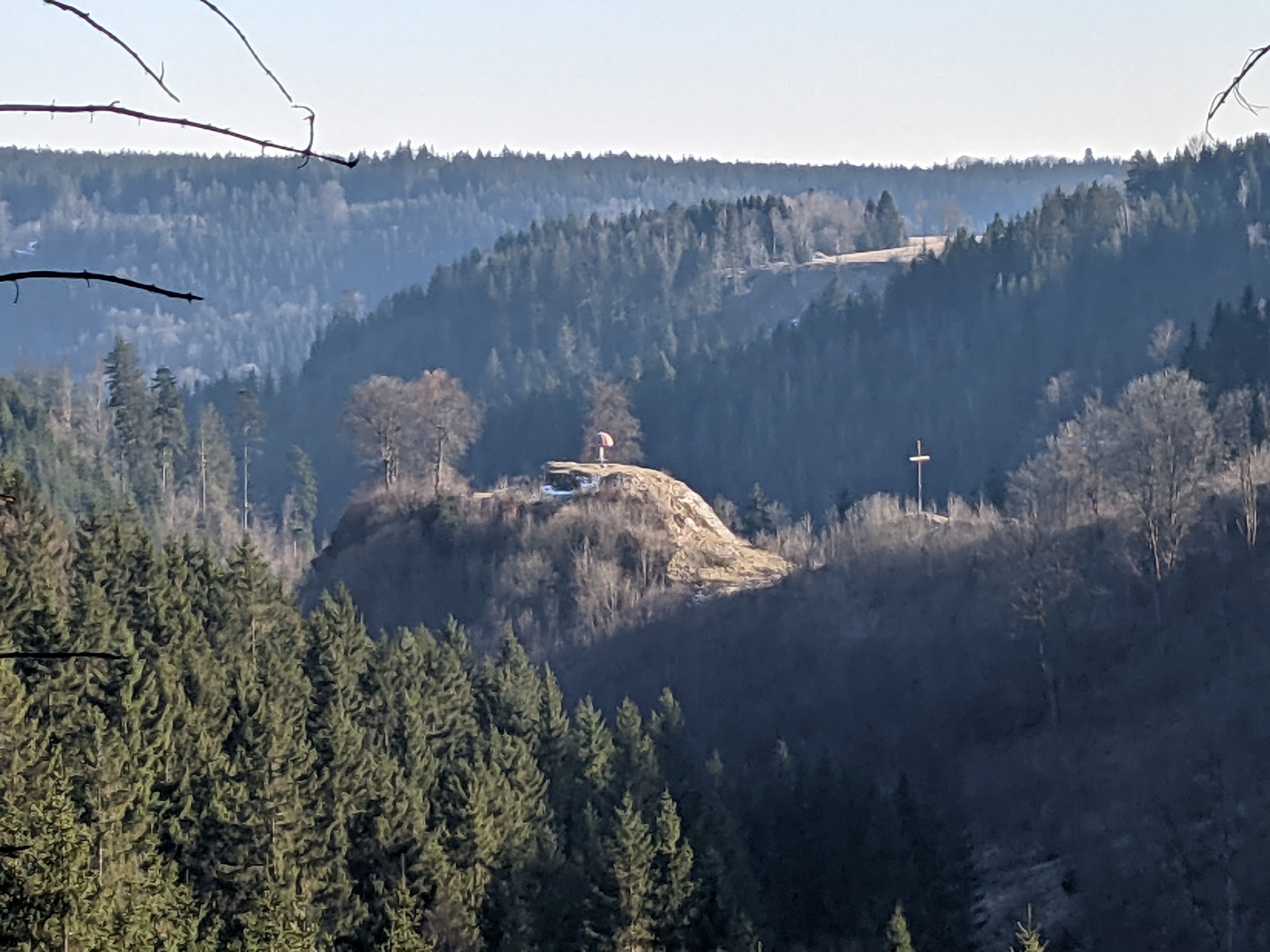 Blick auf den „Pilz"