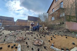 Bild 3: Grundstück nach Anlage der einzelnen Biotope