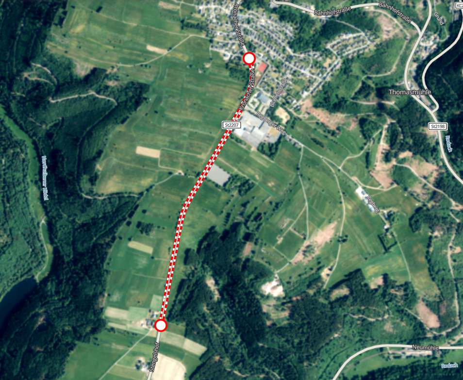 Sperrung St 2207