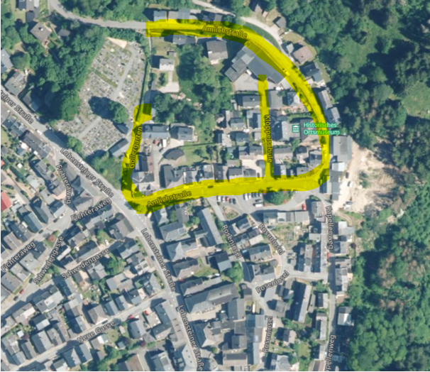 Sperrung Glasfaser Amlichstraße